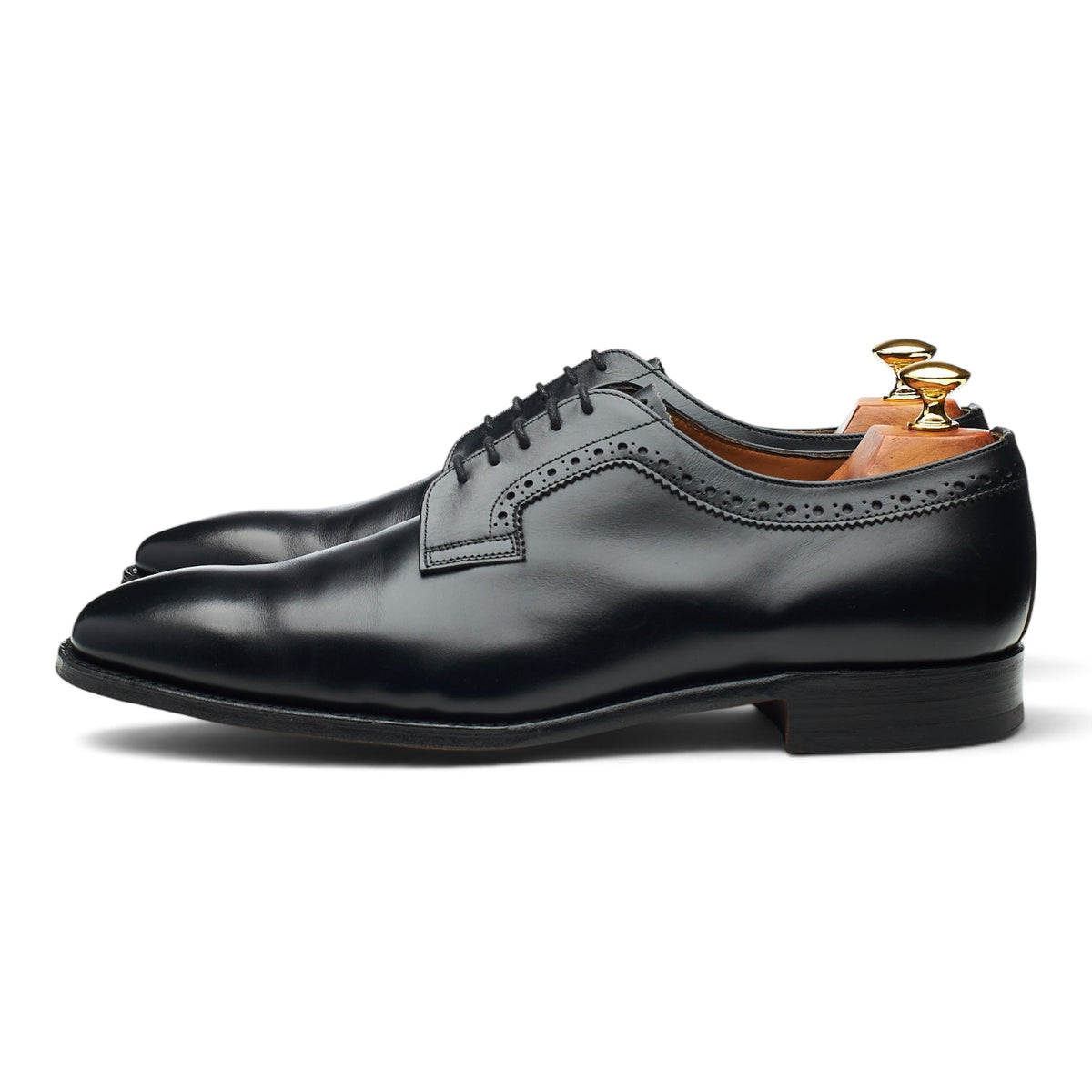 'Leo' Black Leather Derby UK 9.5 F