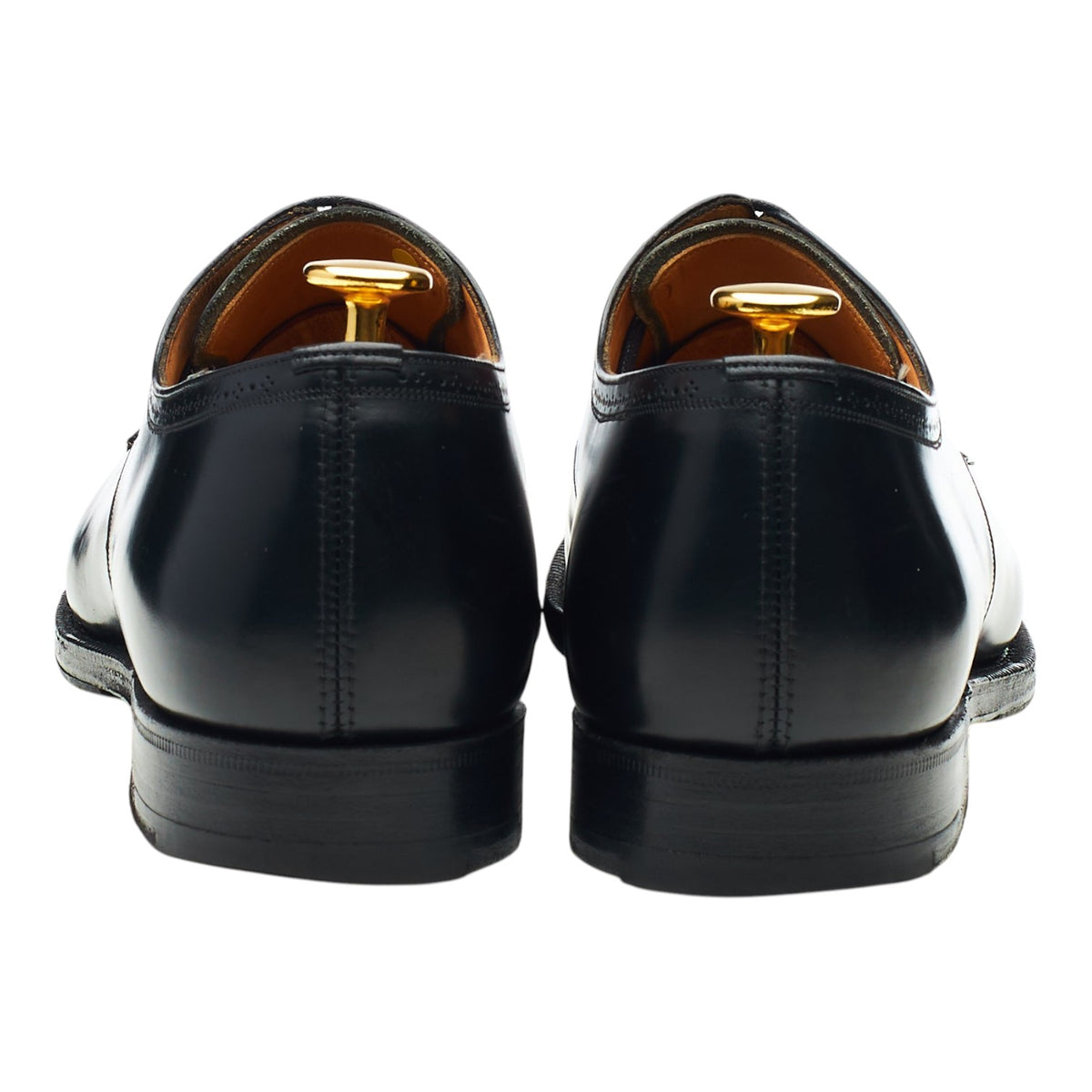 'Chagford' Black Leather Cap Toe Derby UK 6.5 F