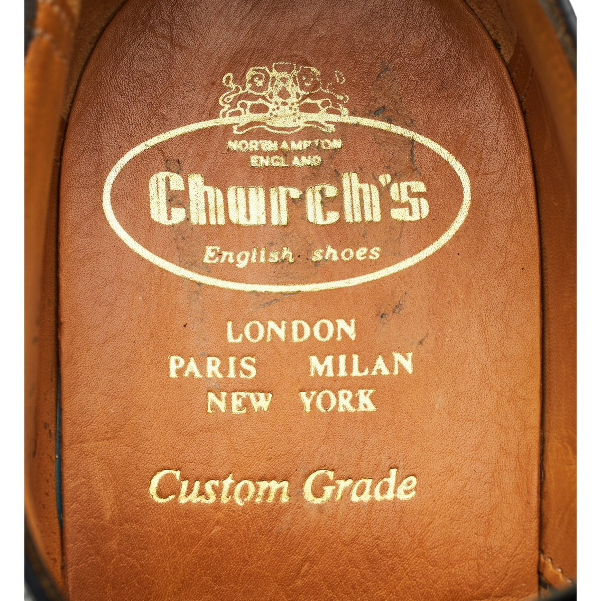 'Chagford' Black Leather Cap Toe Derby UK 6.5 F