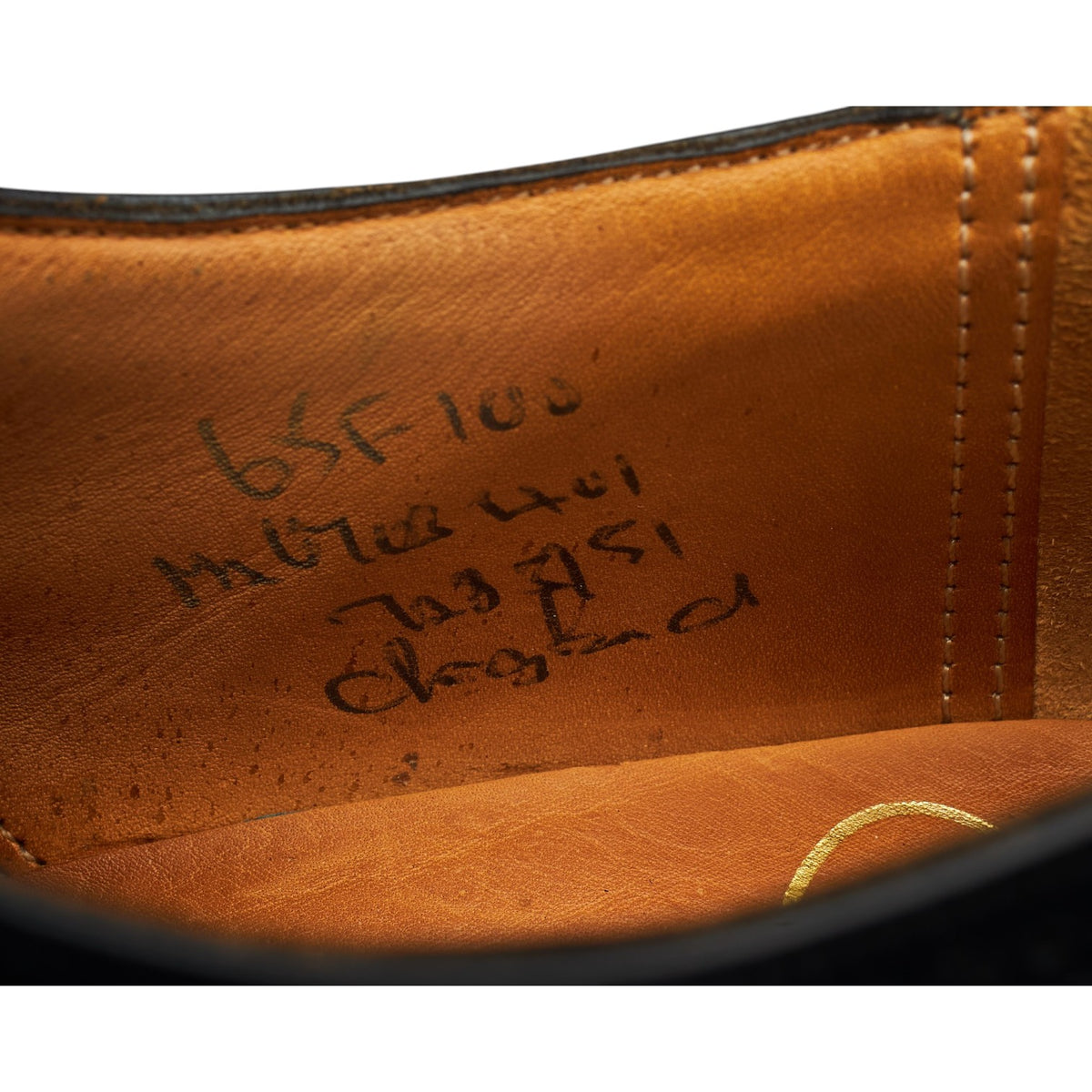 'Chagford' Black Leather Cap Toe Derby UK 6.5 F