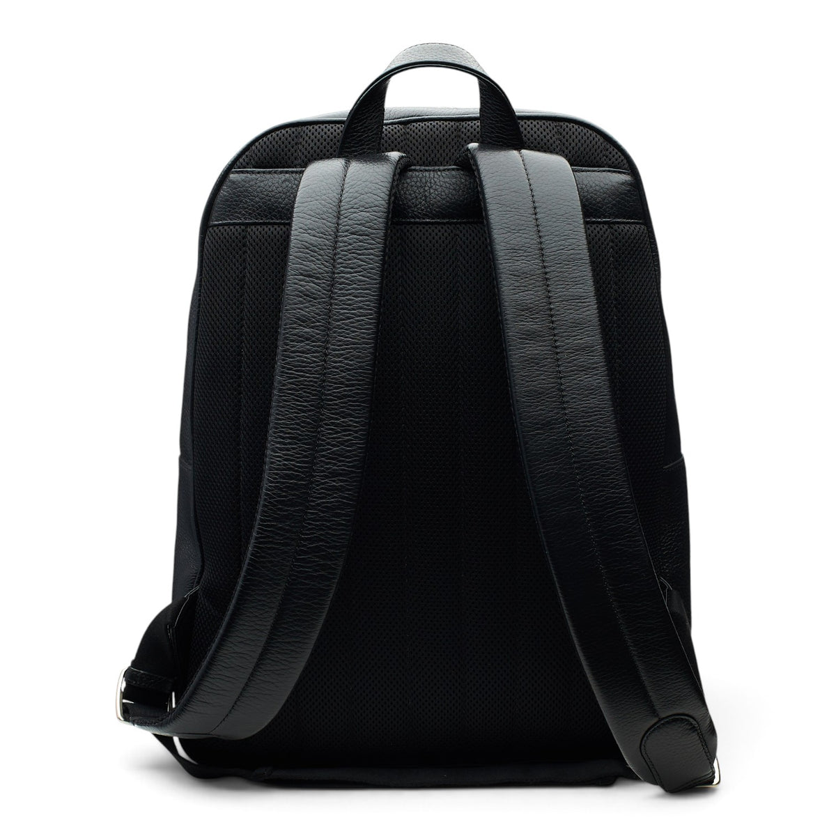 F1 Williams Black Grain Leather Backpack