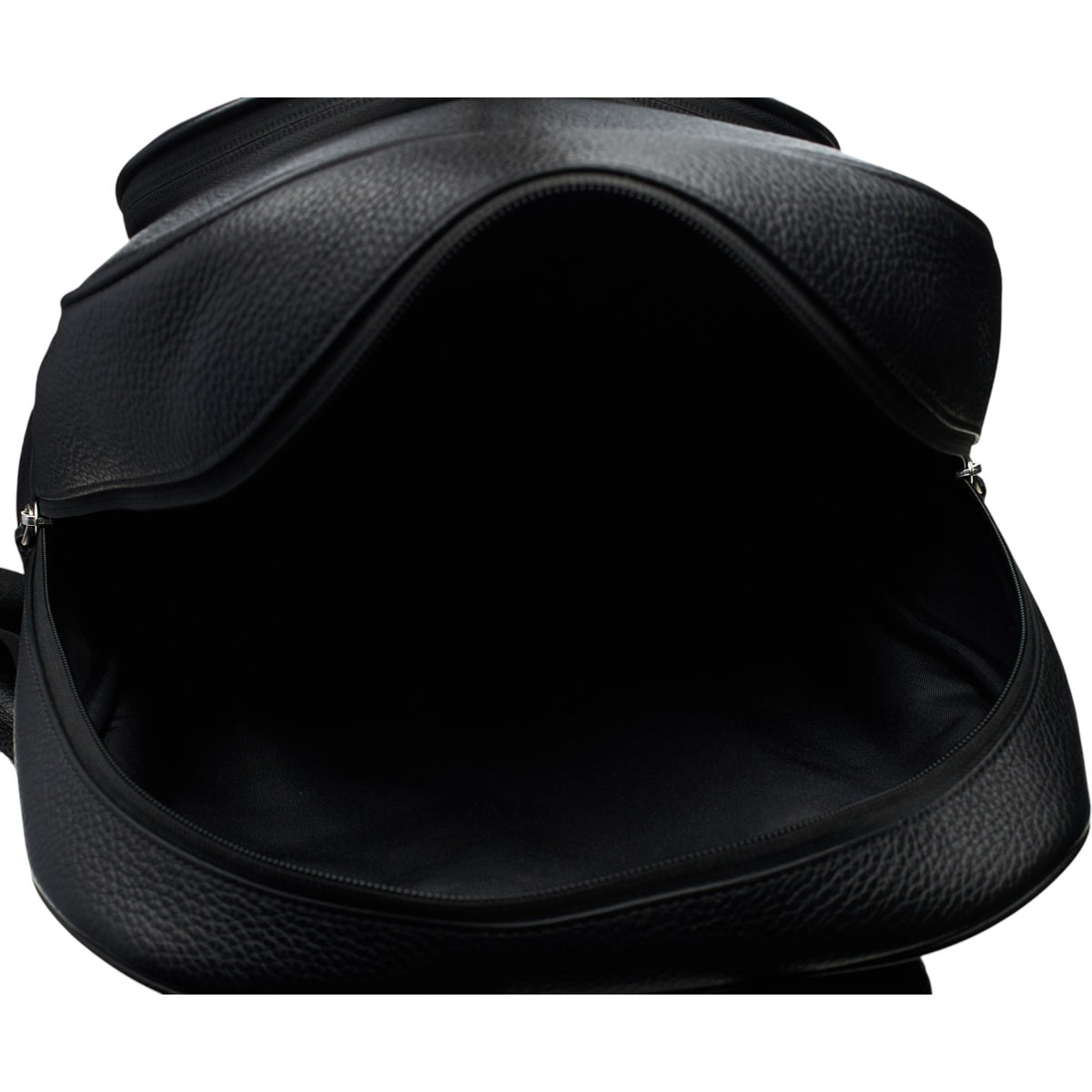 F1 Williams Black Grain Leather Backpack