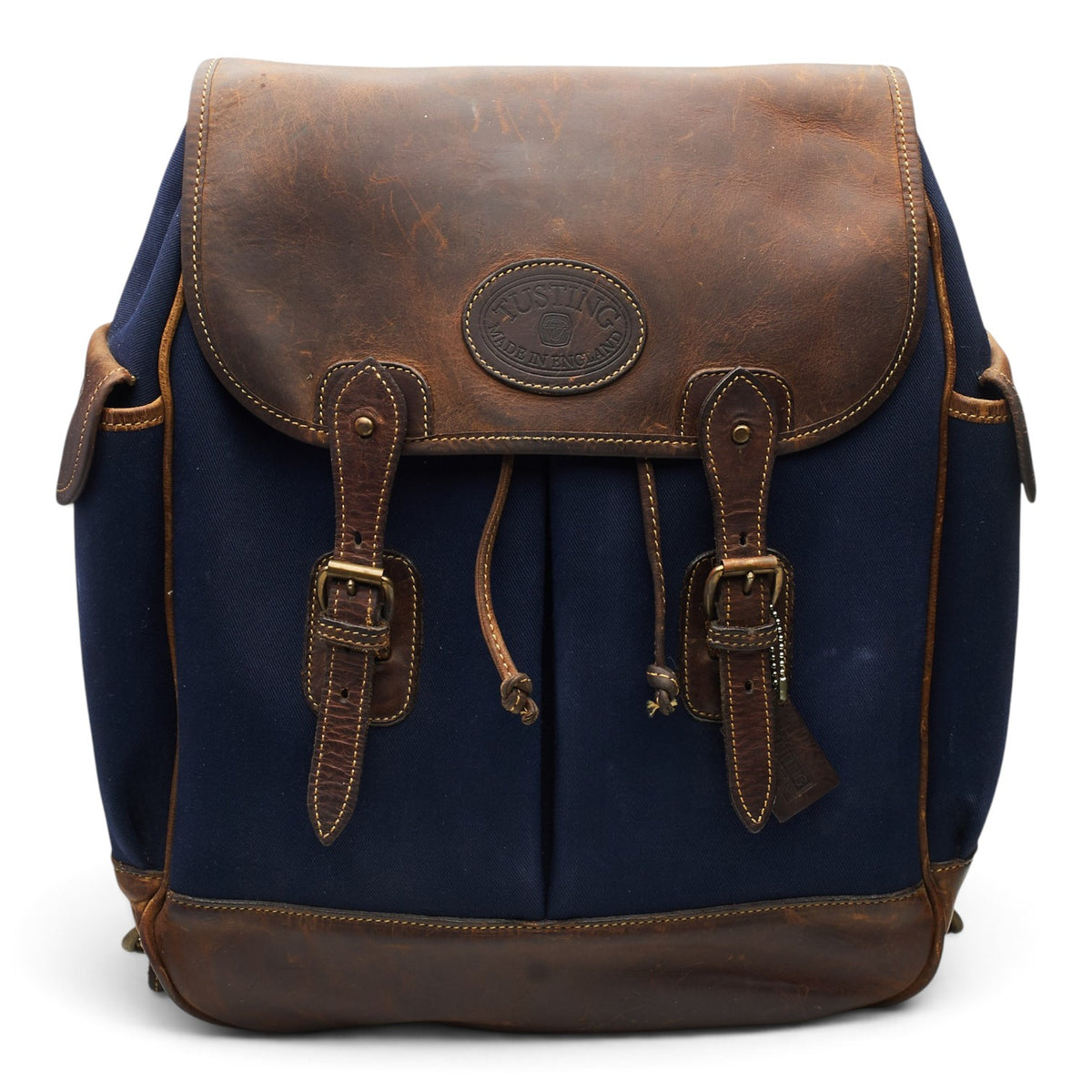 'Dovedale' Navy Blue Canvas Backpack