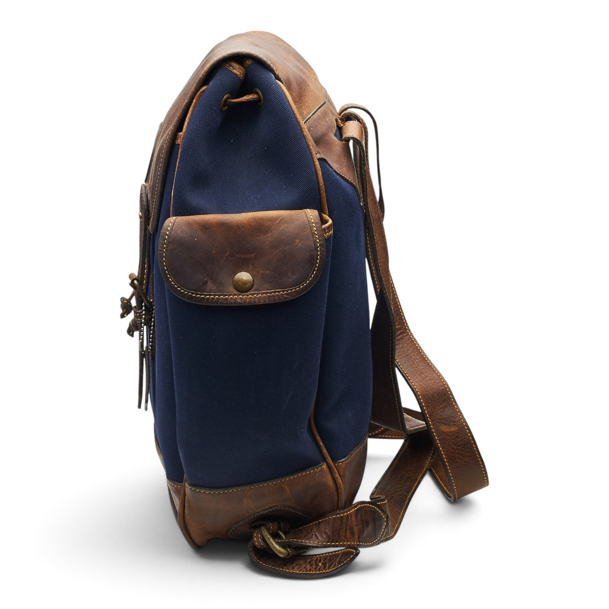 'Dovedale' Navy Blue Canvas Backpack