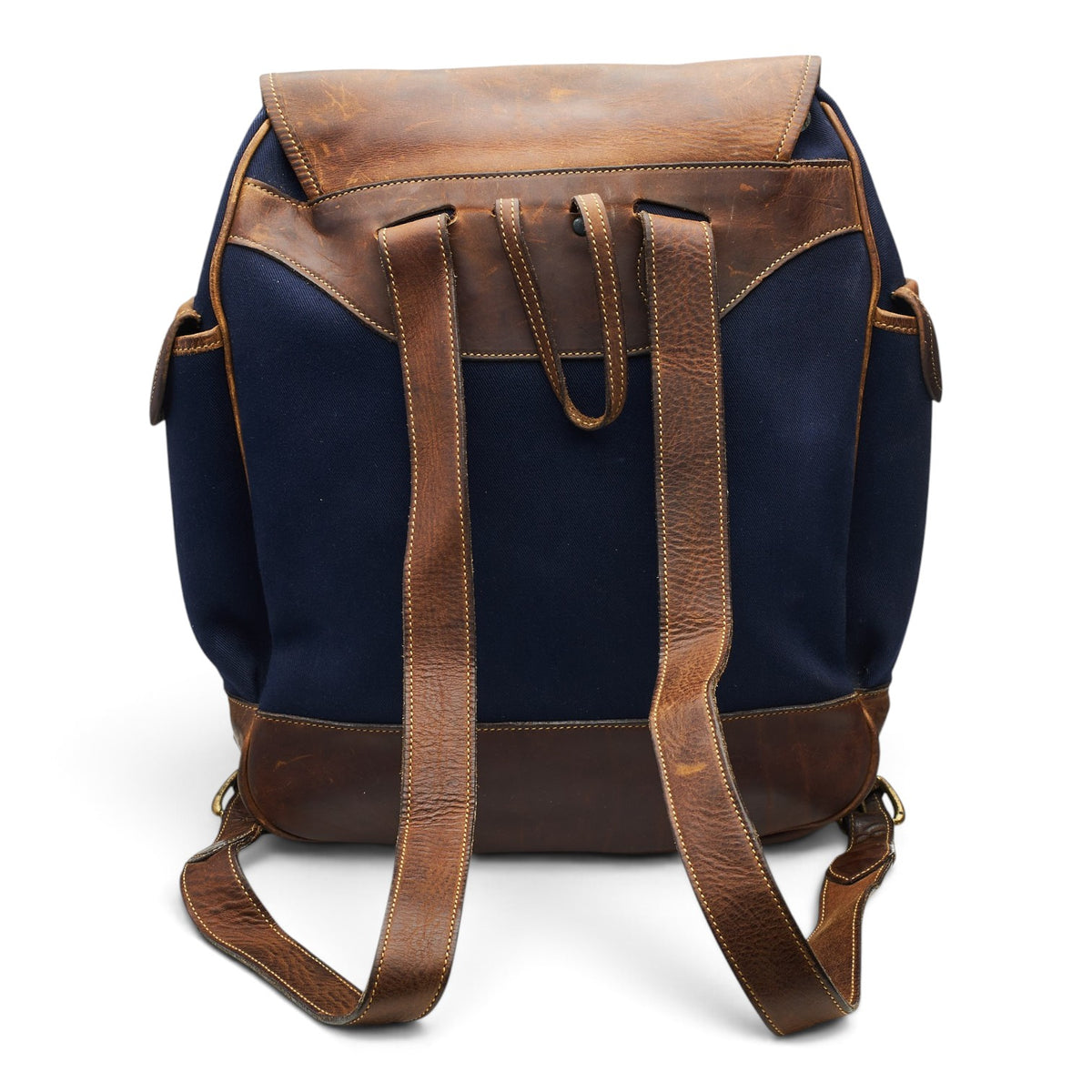 'Dovedale' Navy Blue Canvas Backpack