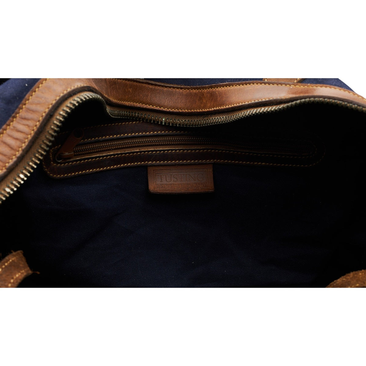 Navy Blue Canvas Medium Weekender Bag