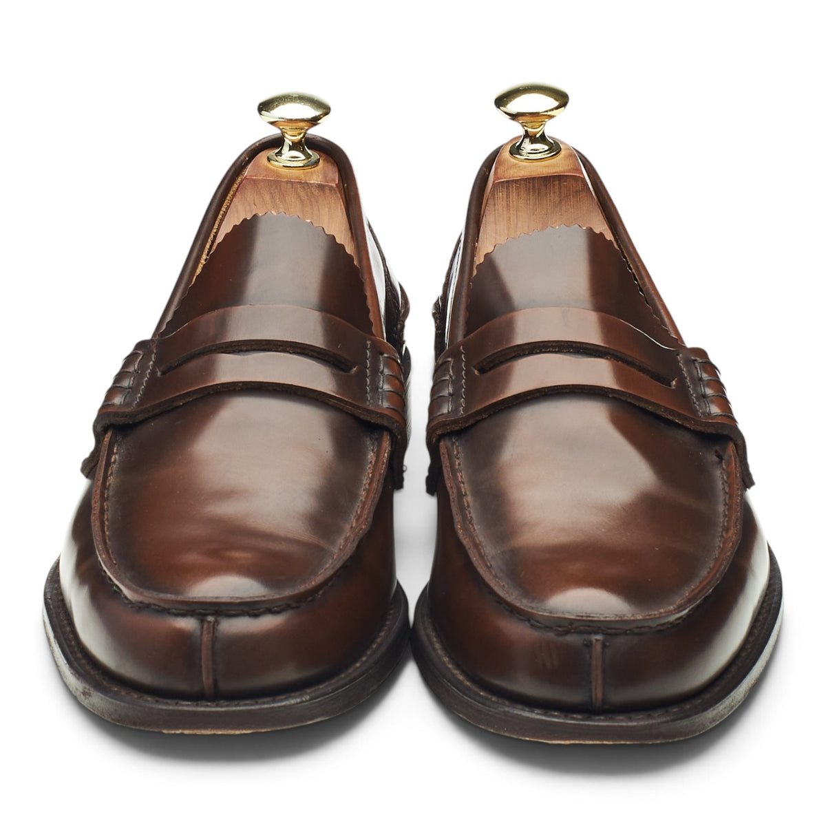 'Tunbridge' Brown Leather Loafers UK 7 G