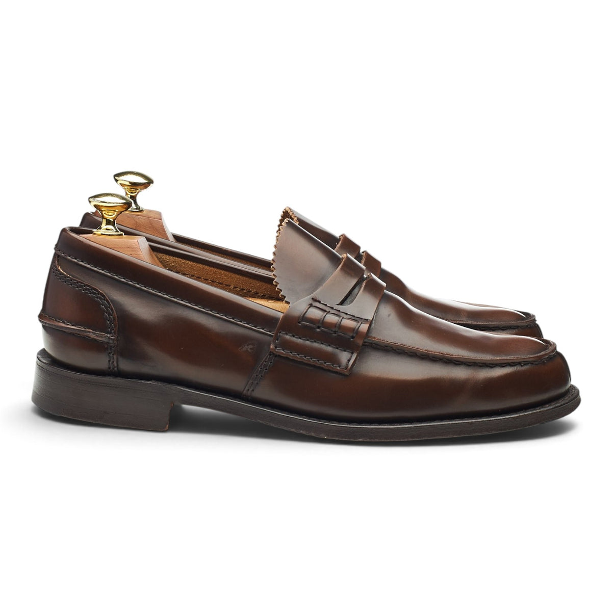 'Tunbridge' Brown Leather Loafers UK 7 G