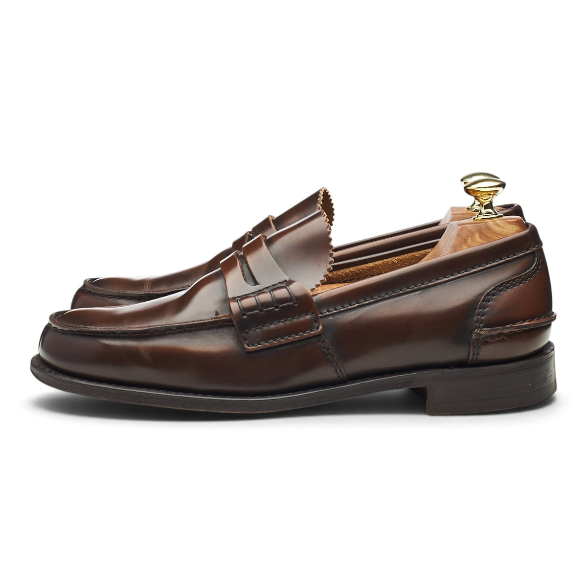 'Tunbridge' Brown Leather Loafers UK 7 G