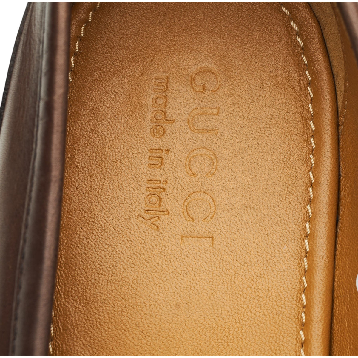 'Jordaan' Brown Leather Horsebit Loafers UK 8.5
