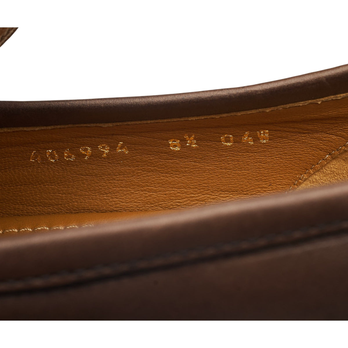 'Jordaan' Brown Leather Horsebit Loafers UK 8.5