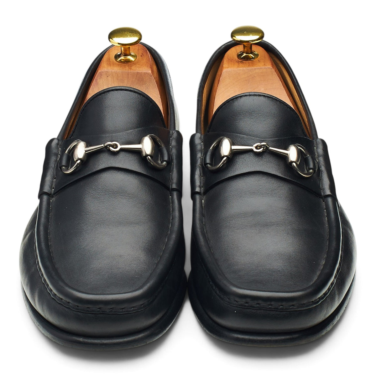 Black Leather Horsebit Loafers UK 8.5 EU 42.5 E