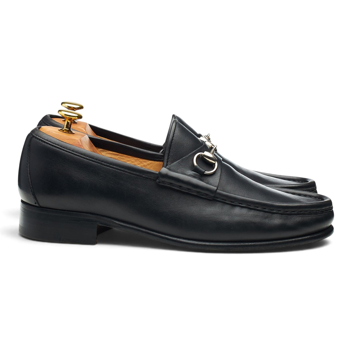 Black Leather Horsebit Loafers UK 8.5 EU 42.5 E