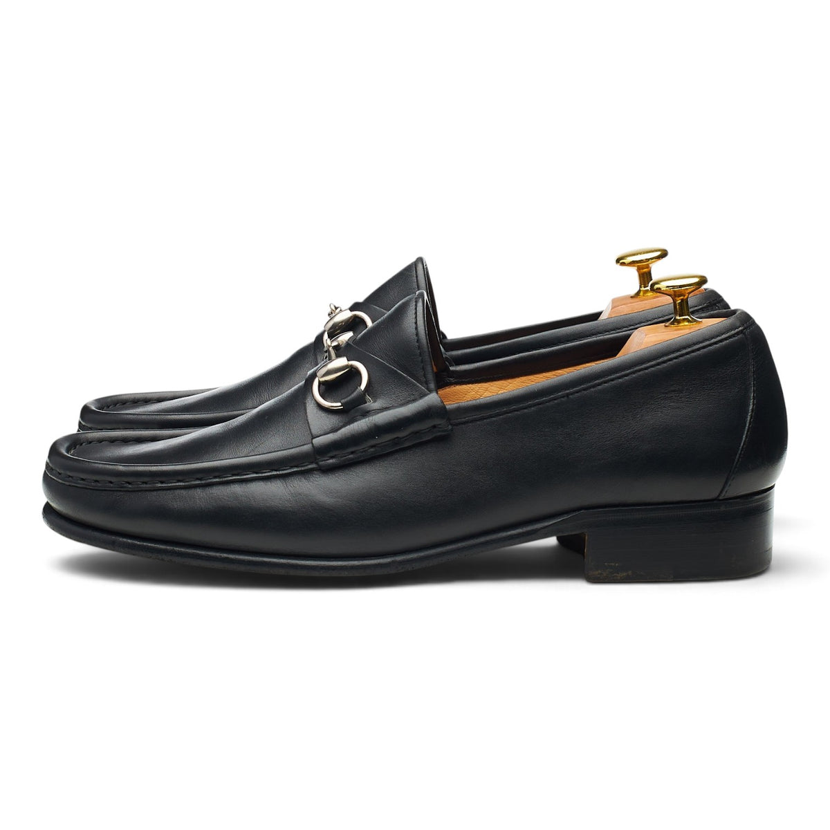 Black Leather Horsebit Loafers UK 8.5 EU 42.5 E