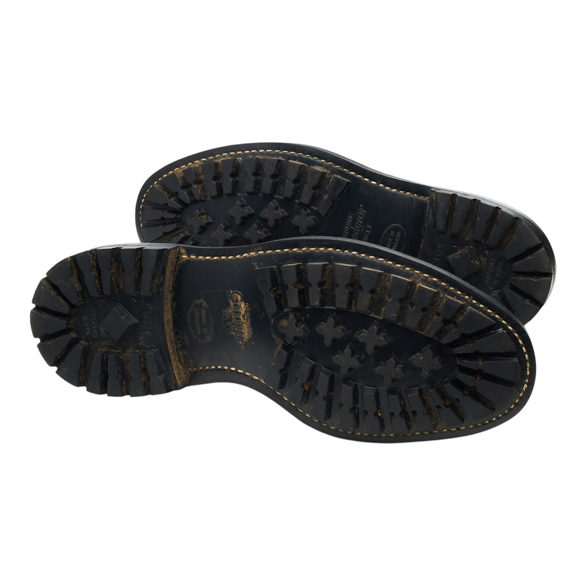 'Ilkley' Black Grain Leather Derby Brogues UK 8.5