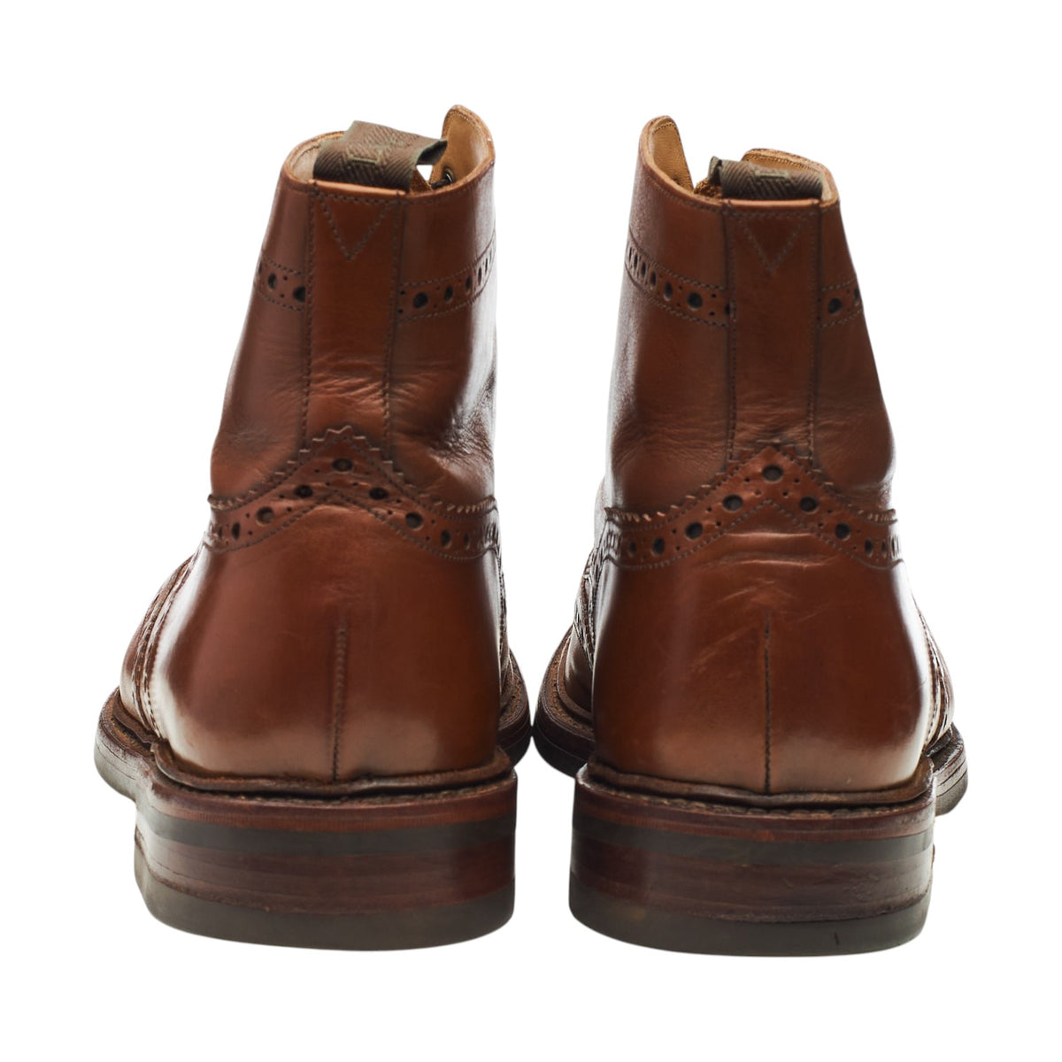 1880 'Bedale' Brown Leather Brogues Boots UK 11 G