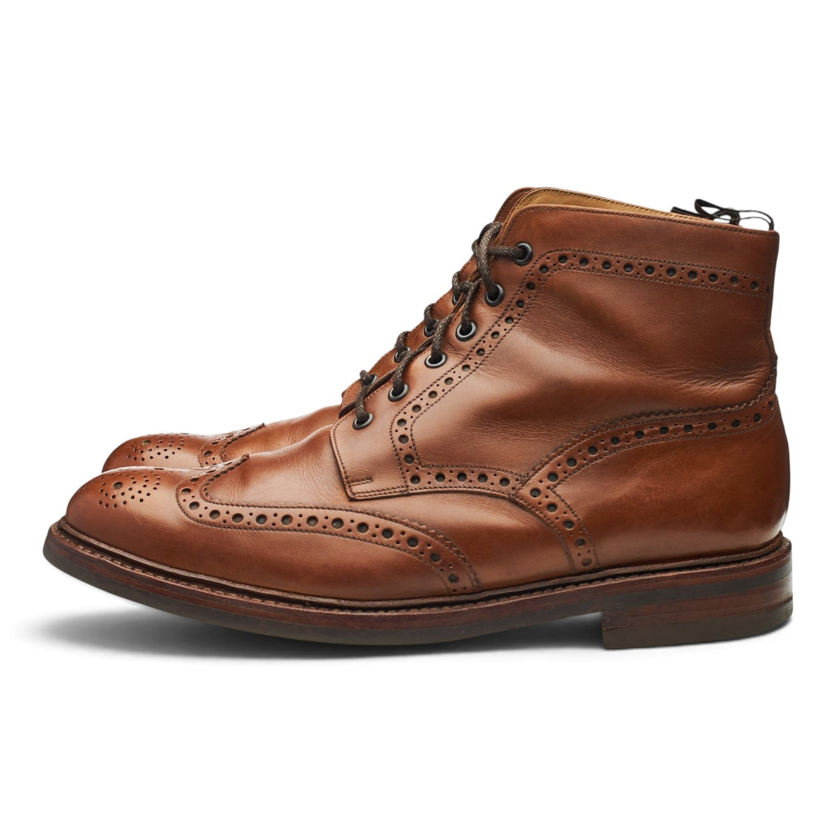 1880 'Bedale' Brown Leather Brogues Boots UK 11 G
