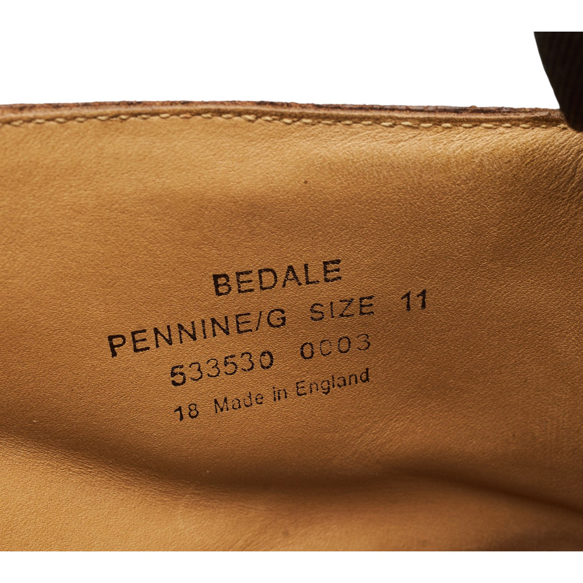 1880 'Bedale' Brown Leather Brogues Boots UK 11 G