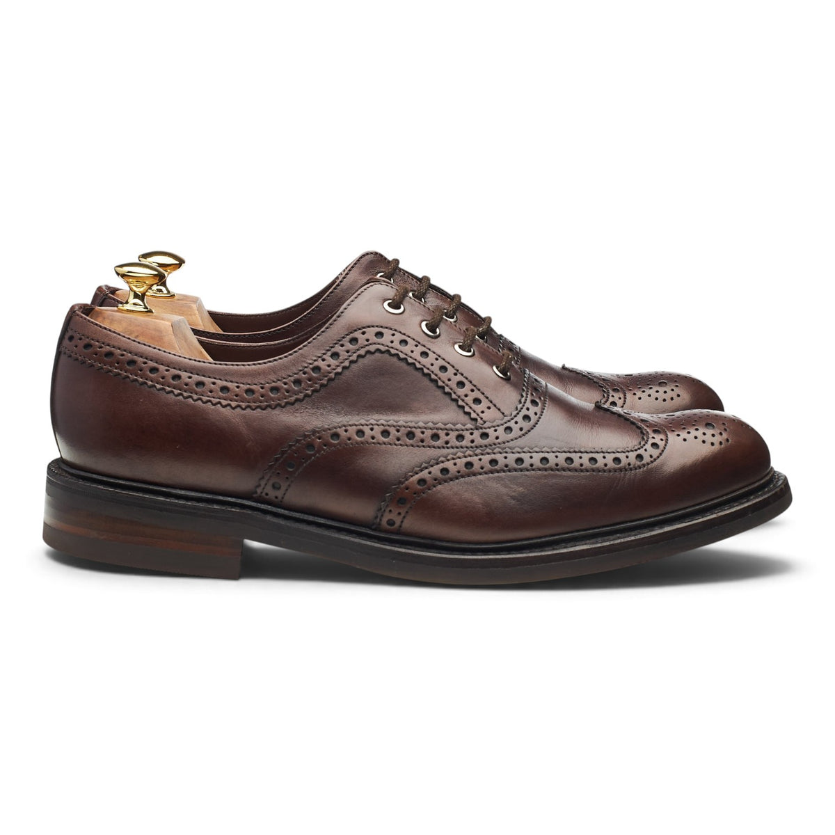 1880 'Edward' Dark Brown Leather Oxford Brogues UK 11 G