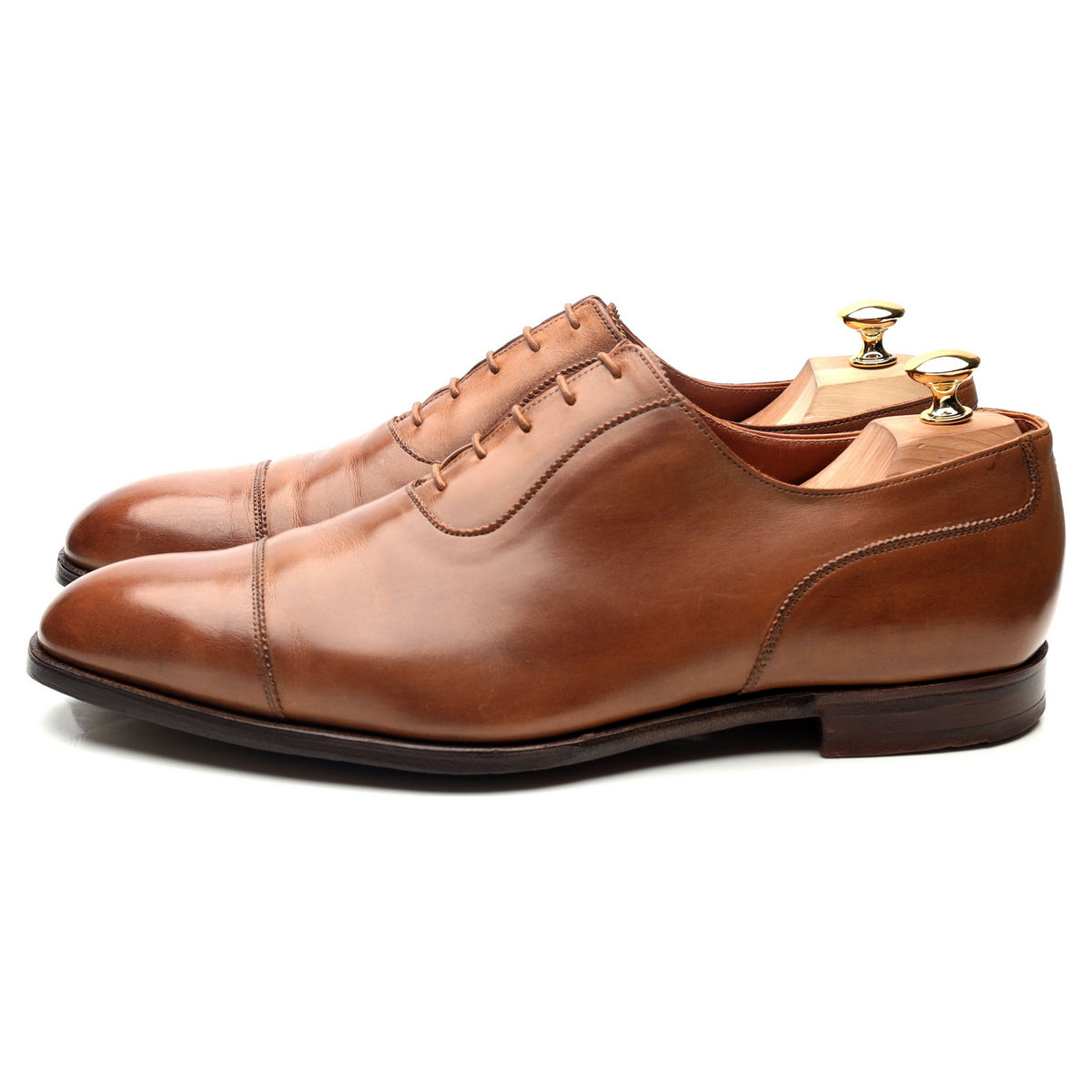 &#39;Egerton&#39; Tan Brown Leather Oxford UK 11 E