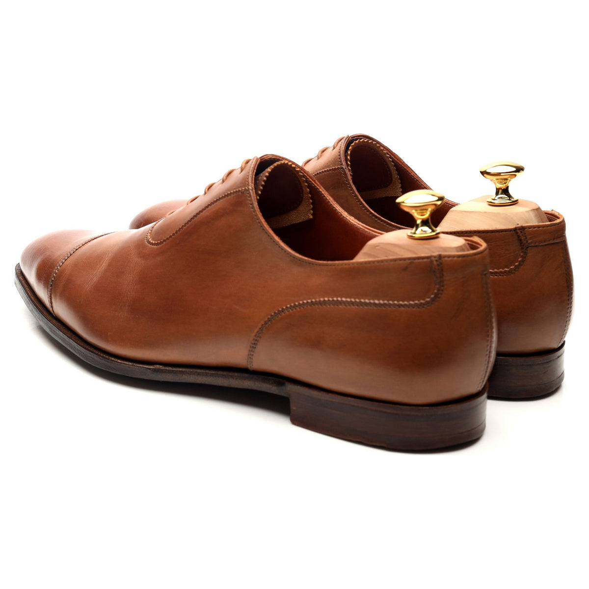 &#39;Egerton&#39; Tan Brown Leather Oxford UK 11 E