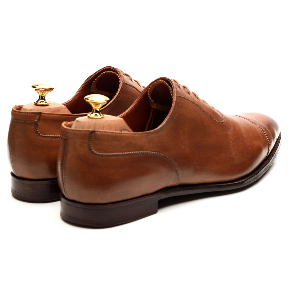 &#39;Egerton&#39; Tan Brown Leather Oxford UK 11 E