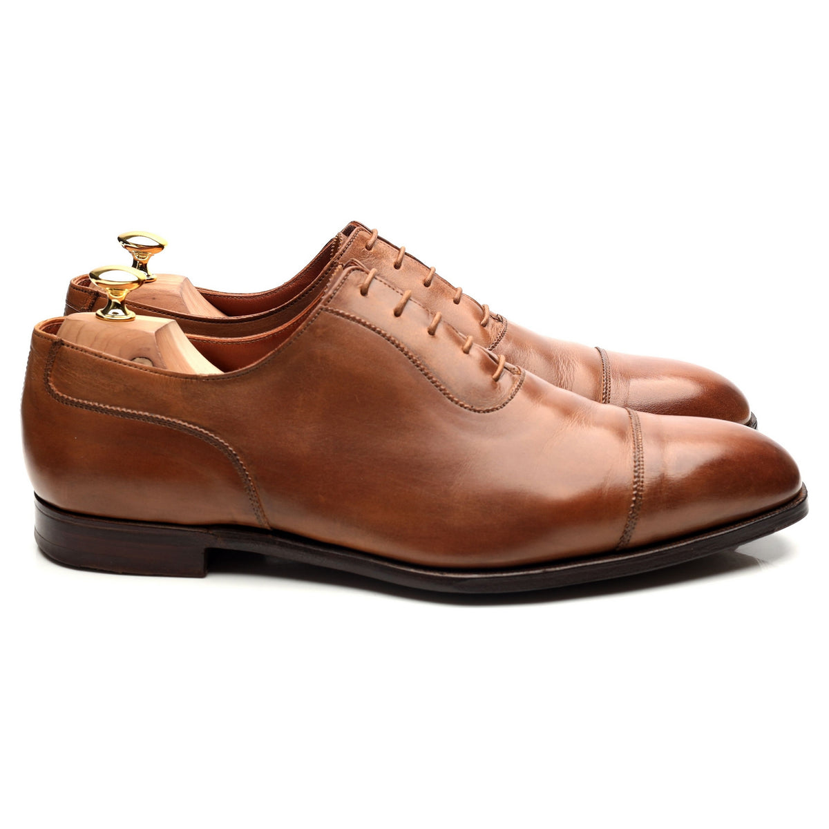 &#39;Egerton&#39; Tan Brown Leather Oxford UK 11 E