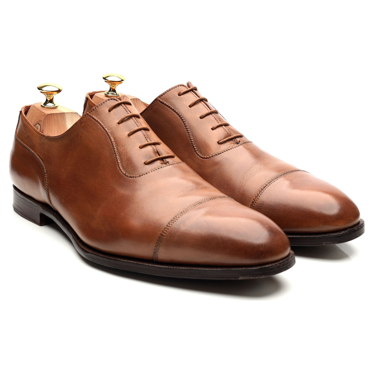 &#39;Egerton&#39; Tan Brown Leather Oxford UK 11 E