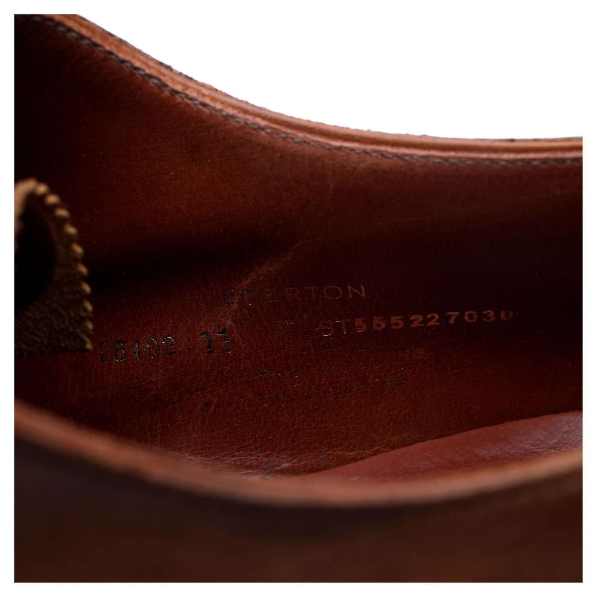 &#39;Egerton&#39; Tan Brown Leather Oxford UK 11 E