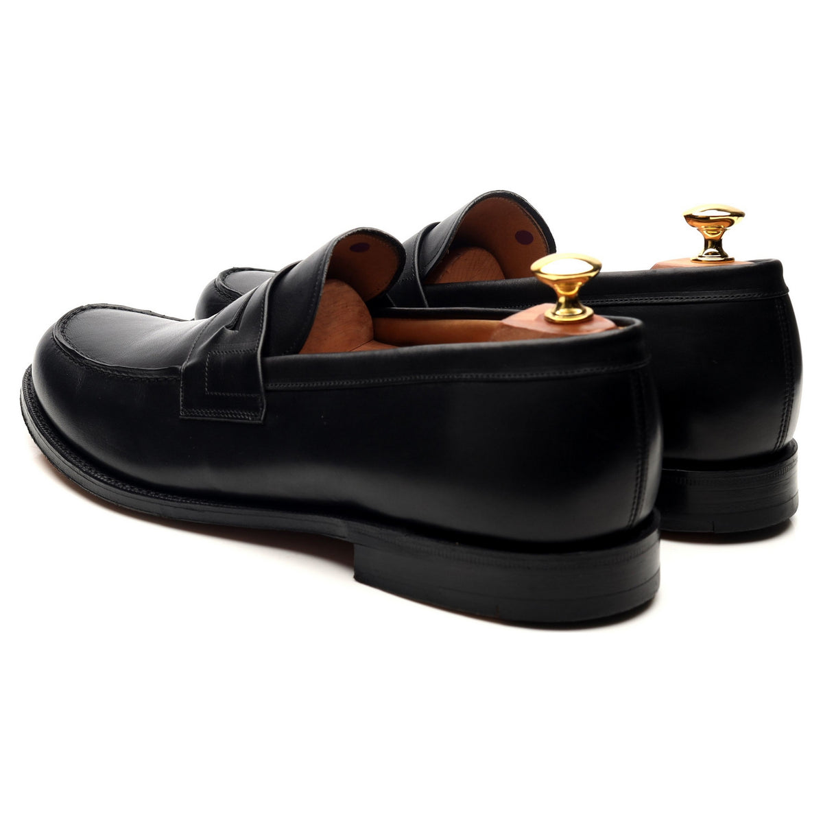 &#39;Wesley&#39; Brown Leather Loafers UK 10.5 F