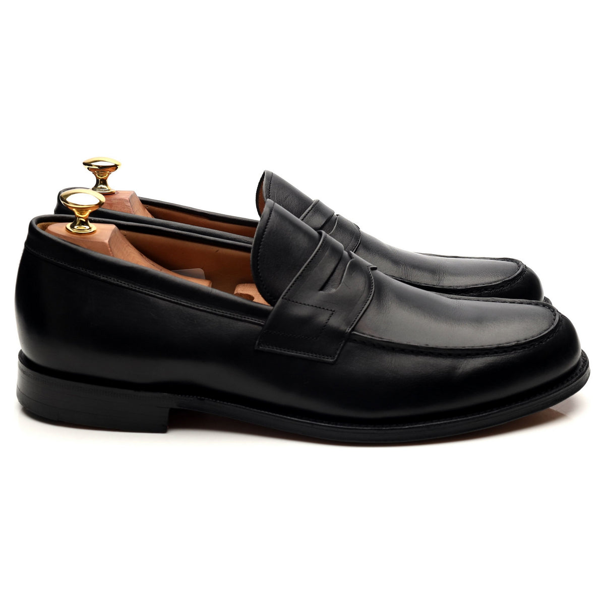&#39;Wesley&#39; Brown Leather Loafers UK 10.5 F