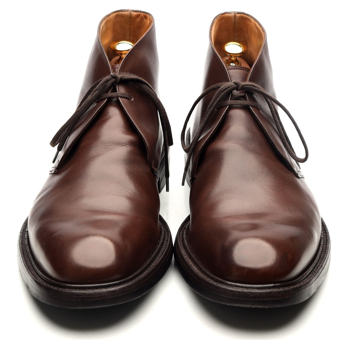 &#39;Tasmania&#39; Dark Brown Leather Chukka Boots UK 11 G