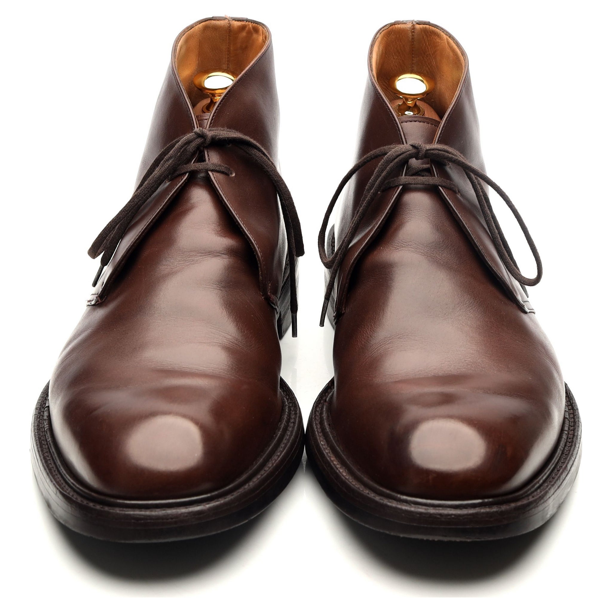 タスマニア」ダークブラウンレザーチャッカブーツ UK 11 G - Abbot's Shoes
