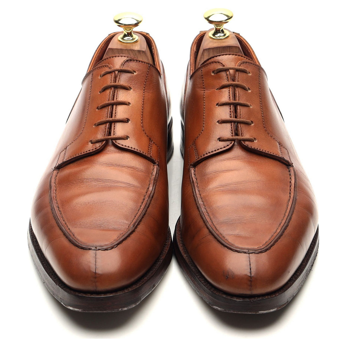 &#39;Balfour&#39; Tan Brown Leather Derby UK 7 E