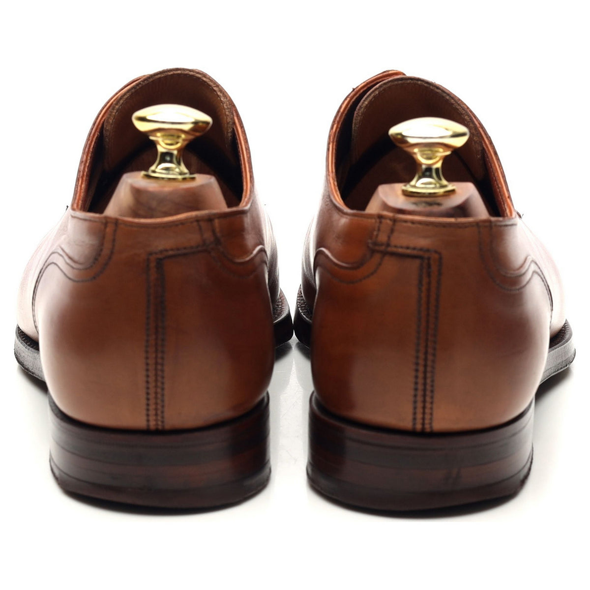 &#39;Balfour&#39; Tan Brown Leather Derby UK 7 E