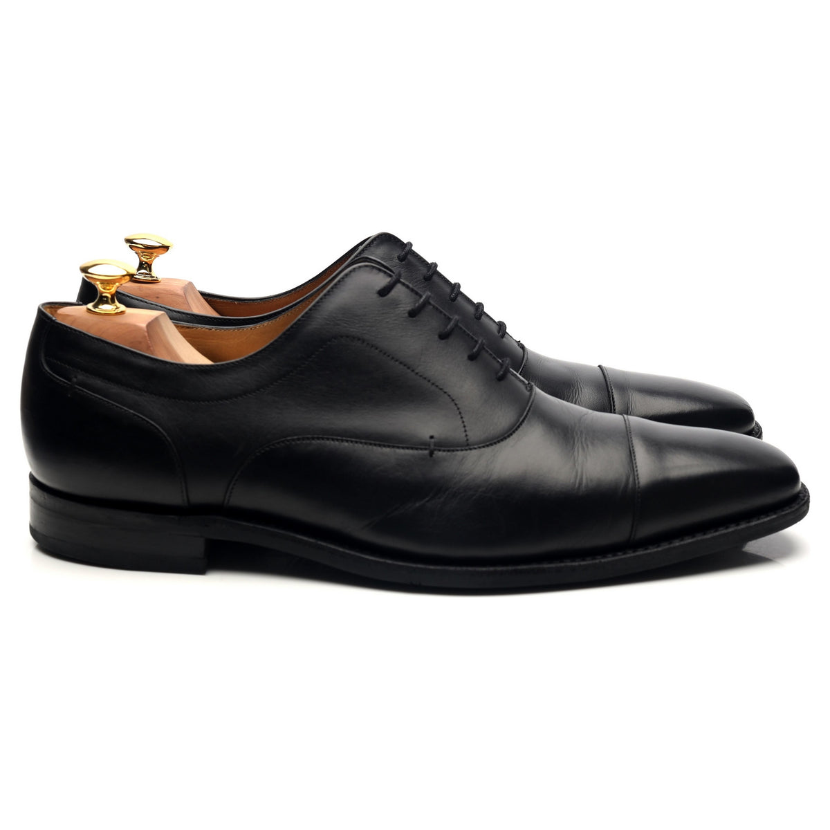 &#39;Liam&#39; Black Leather Oxford UK 10.5 G