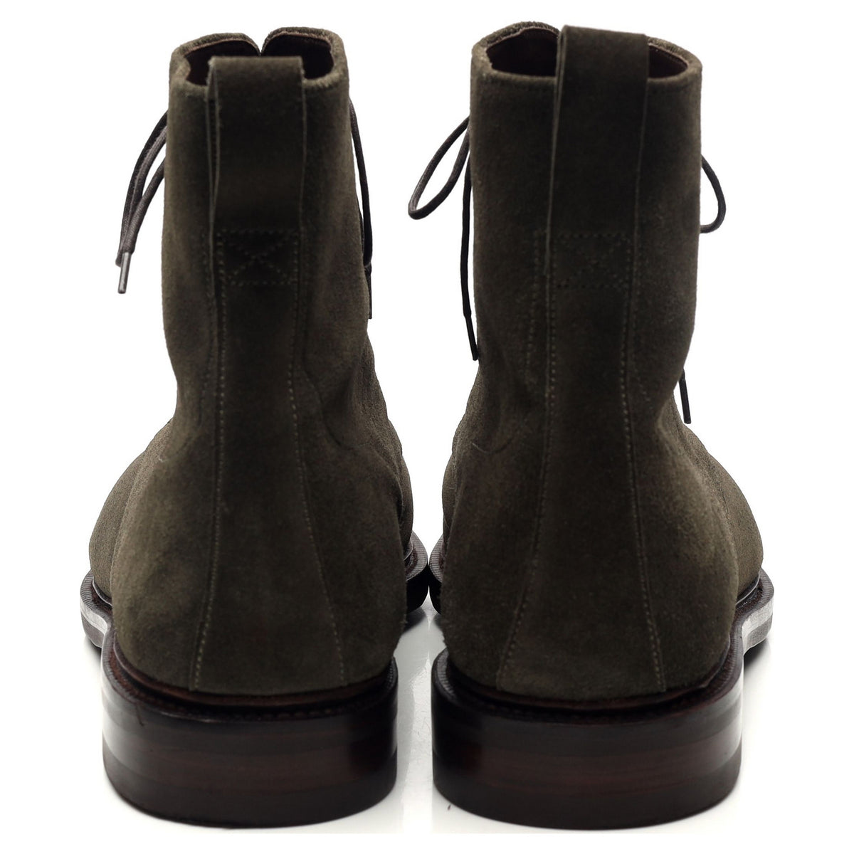 &#39;80382&#39; Dark Green Suede Boots UK 11