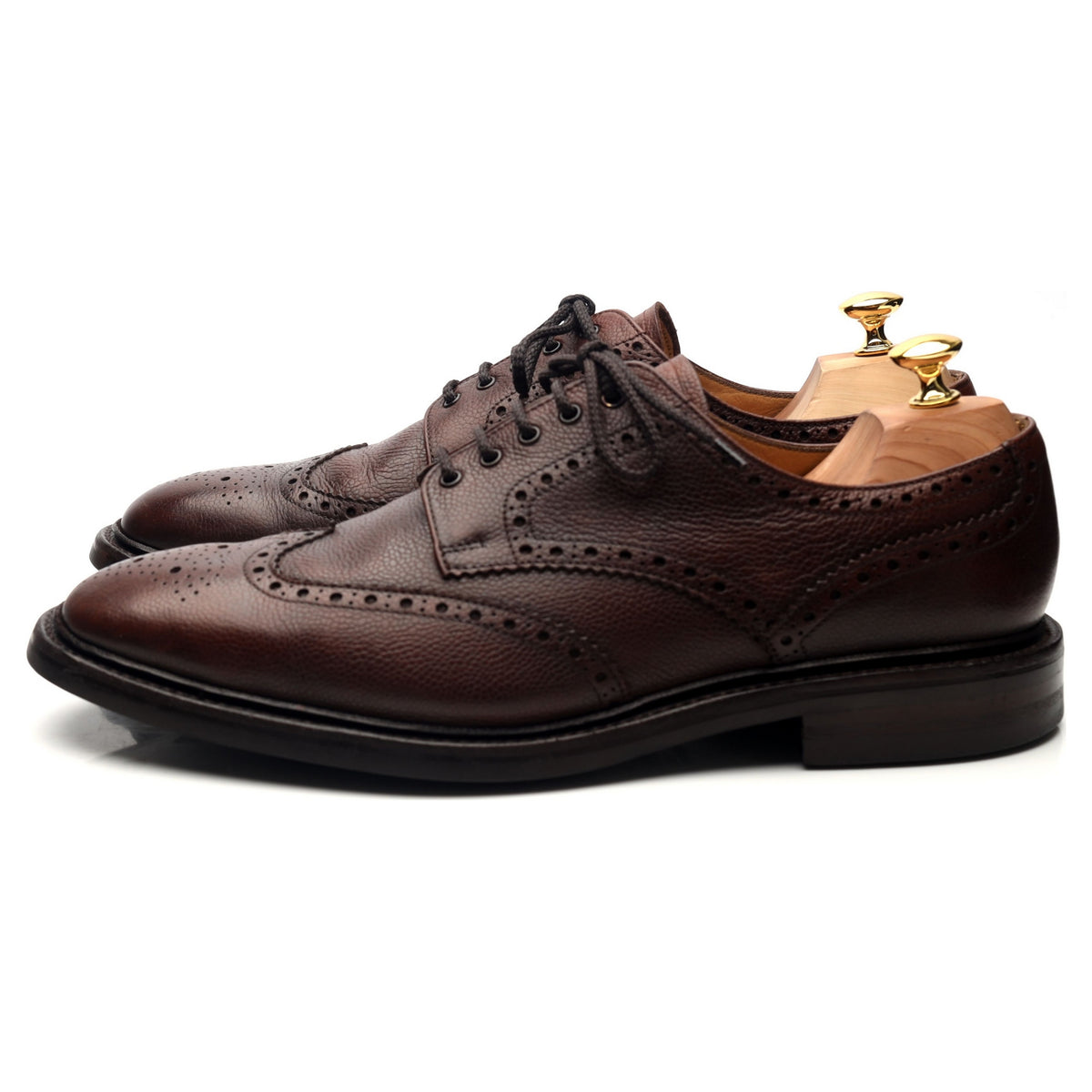 1880 &#39;Badminton 2&#39; Dark Brown Leather Derby Brogues UK 10.5 G