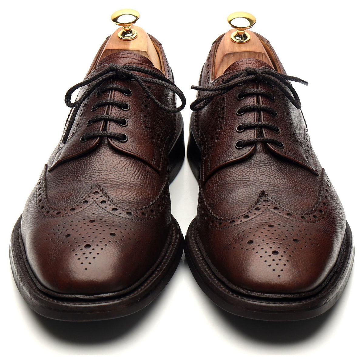 1880 &#39;Badminton 2&#39; Dark Brown Leather Derby Brogues UK 10.5 G