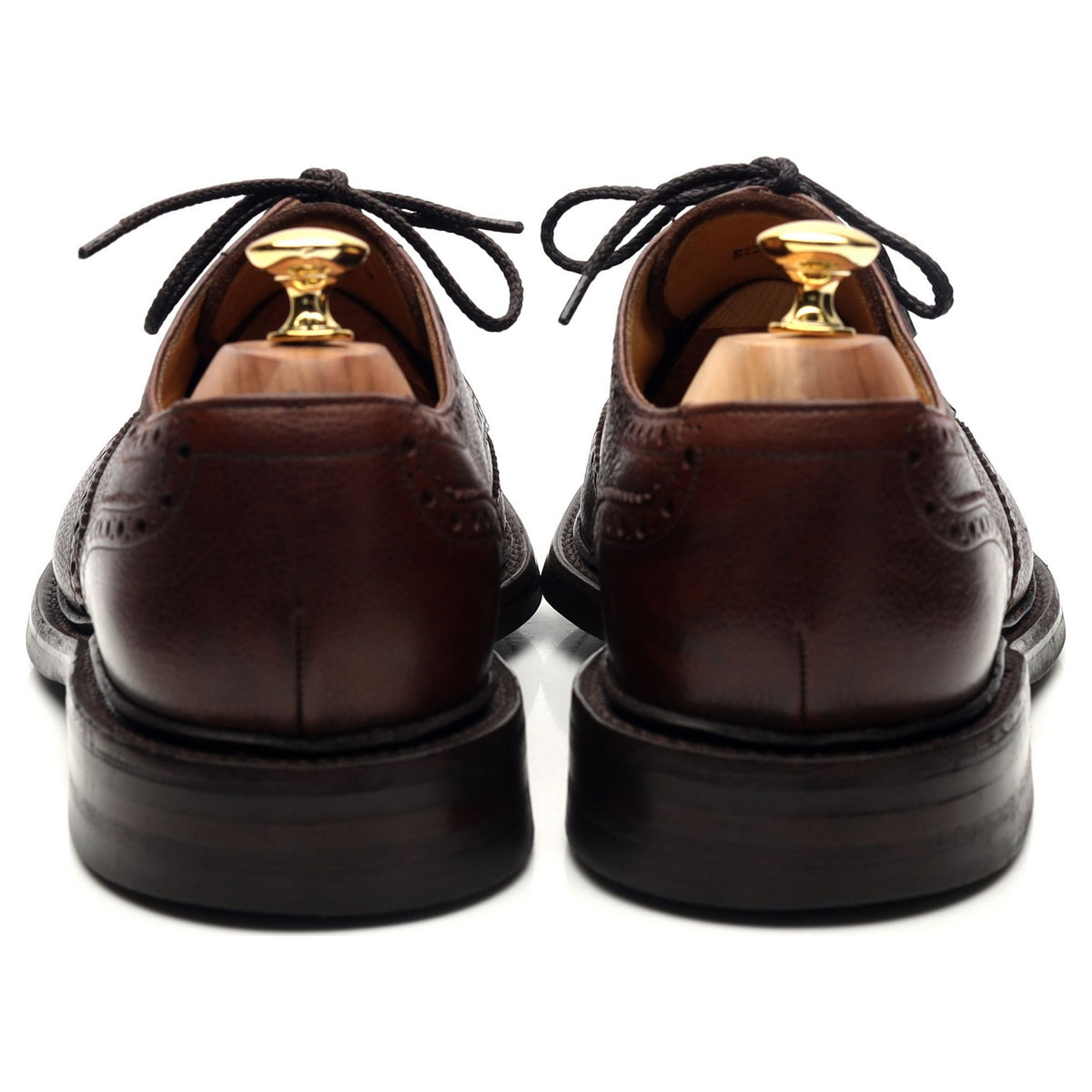 1880 &#39;Badminton 2&#39; Dark Brown Leather Derby Brogues UK 10.5 G