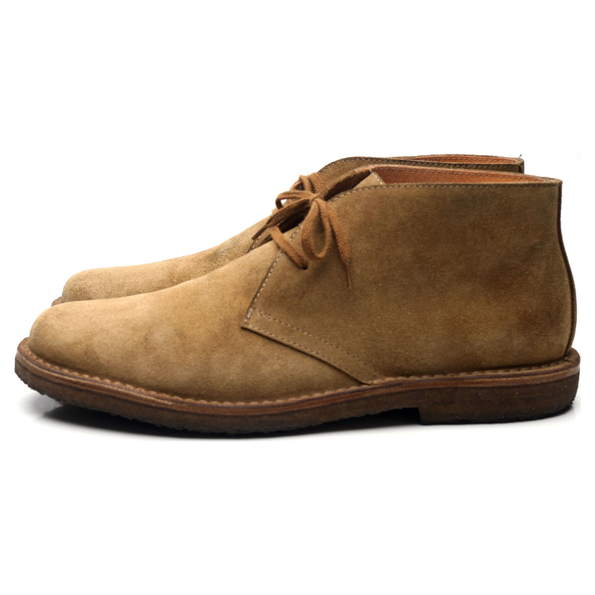 Beige Suede Chukka Boots UK 12 EU 46