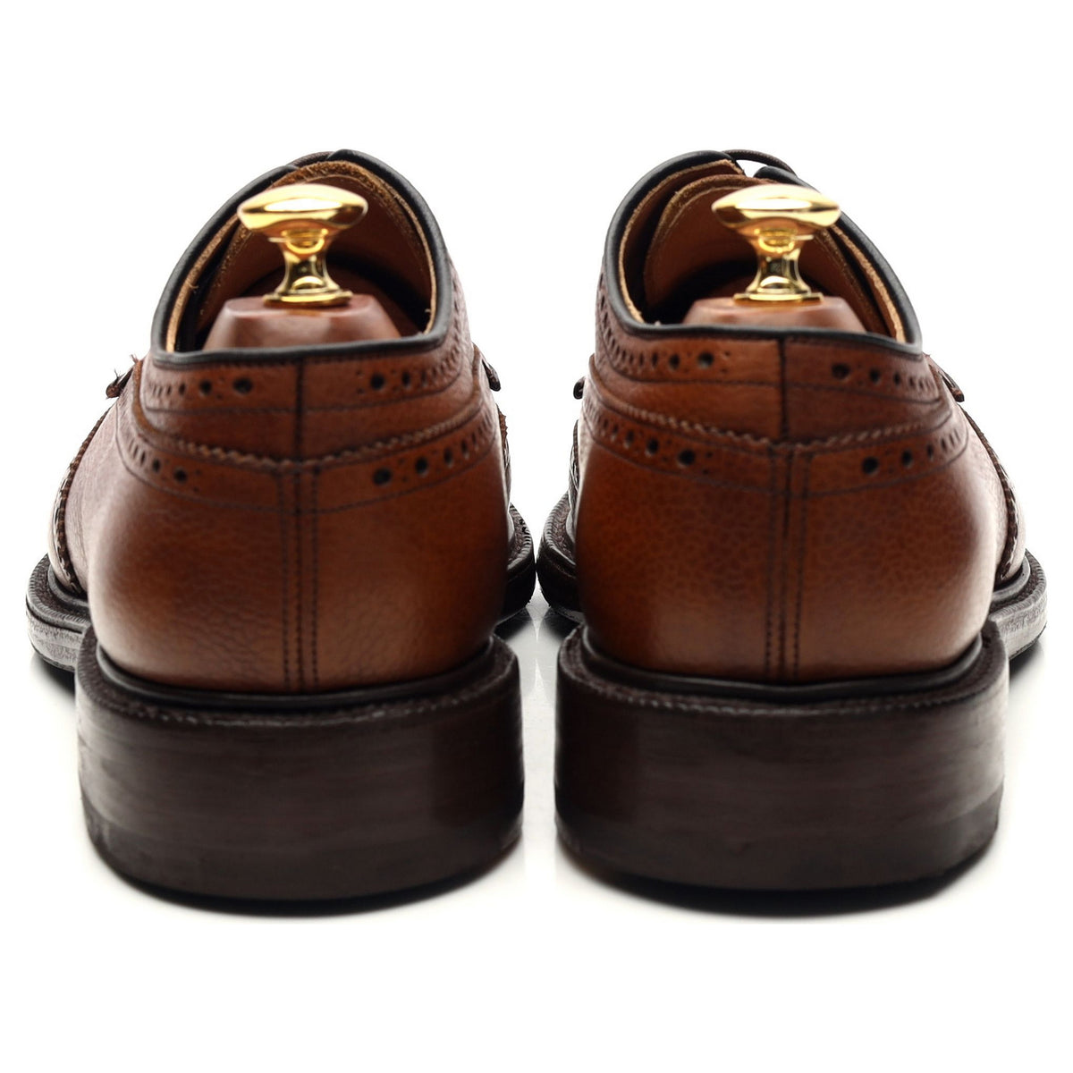 &#39;Grafton&#39; Tan Brown Leather Derby Brogues UK 8 G