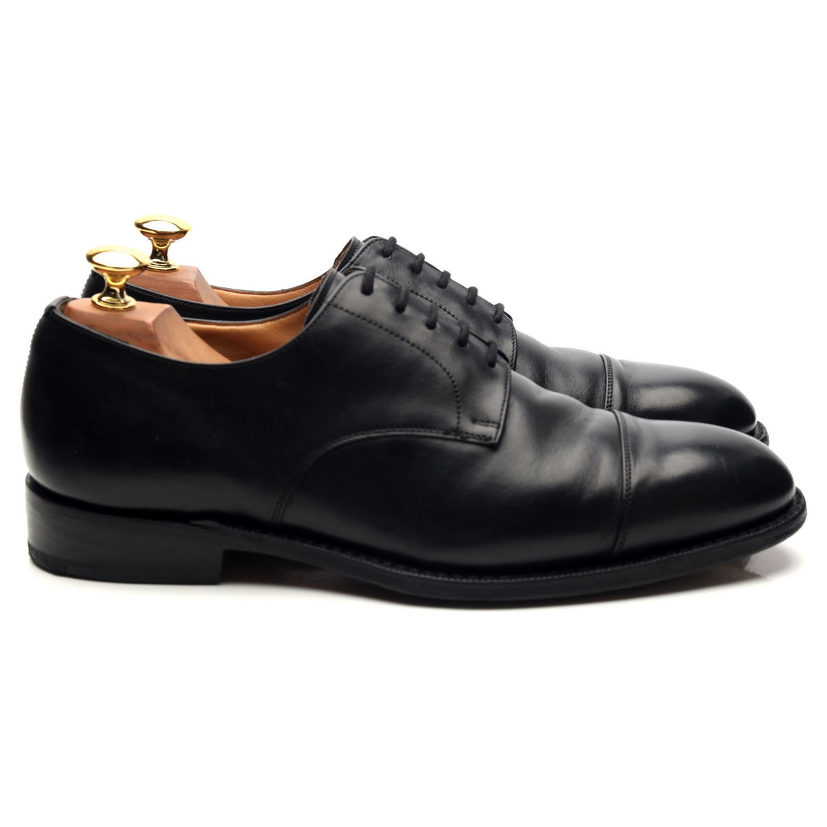 &#39;Cartmel&#39; Black Leather Derby UK 6.5 G