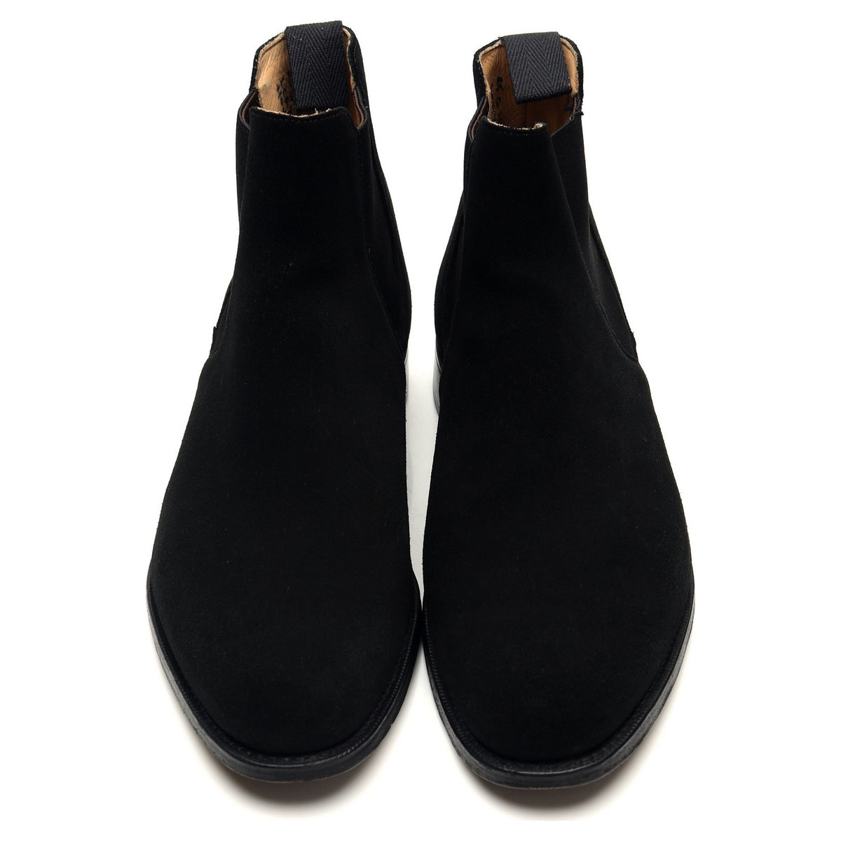 &#39;Houston&#39; Black Suede Chelsea Boots UK 8.5 G