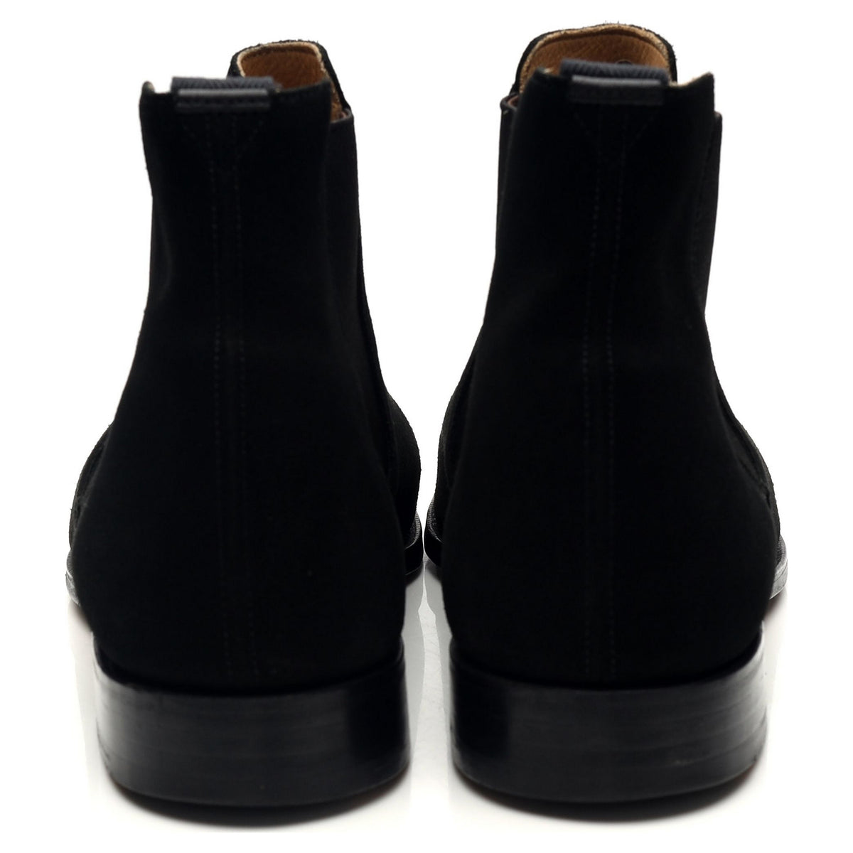 &#39;Houston&#39; Black Suede Chelsea Boots UK 8.5 G