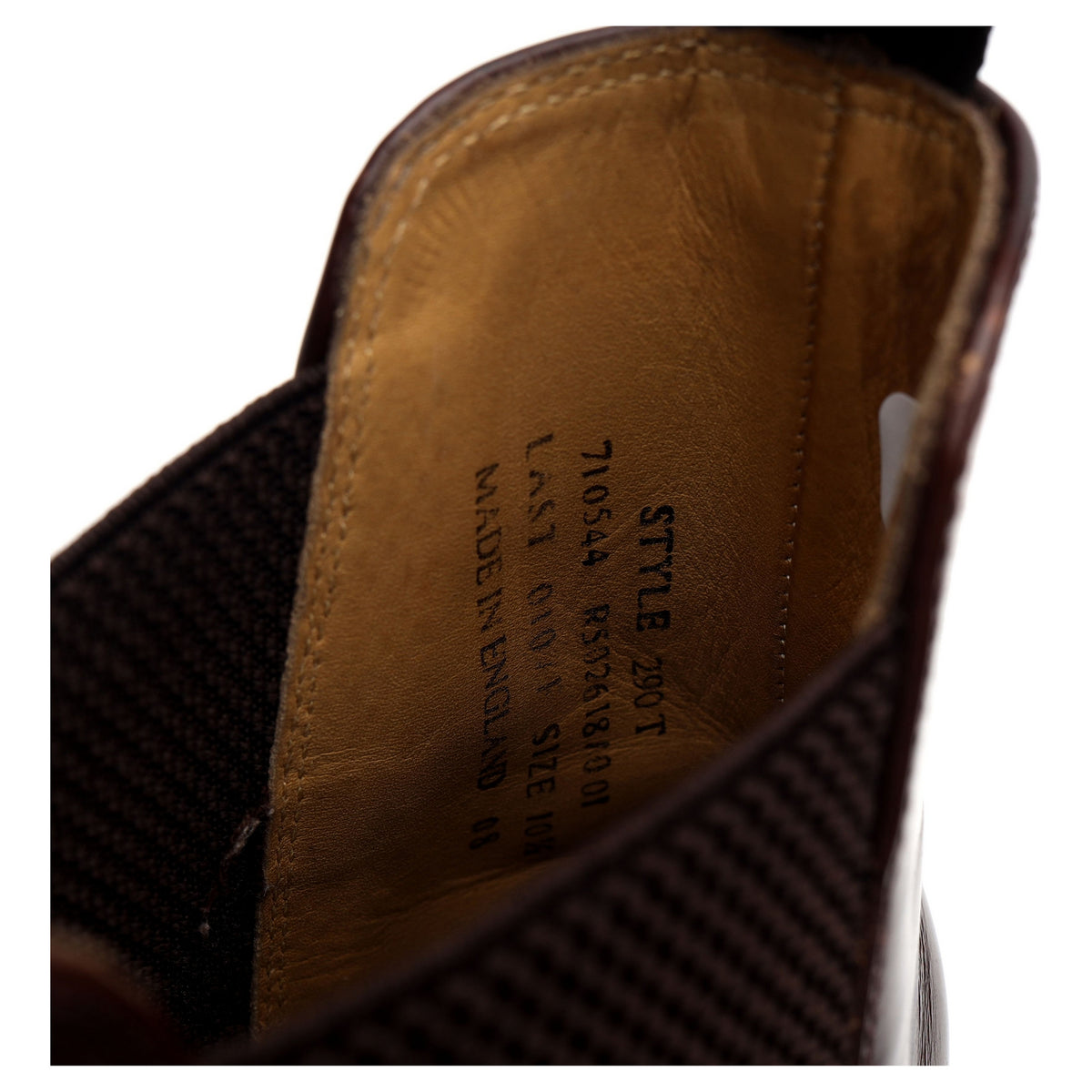 &#39;290&#39; Brown Leather Chelsea Boots UK 10.5 F