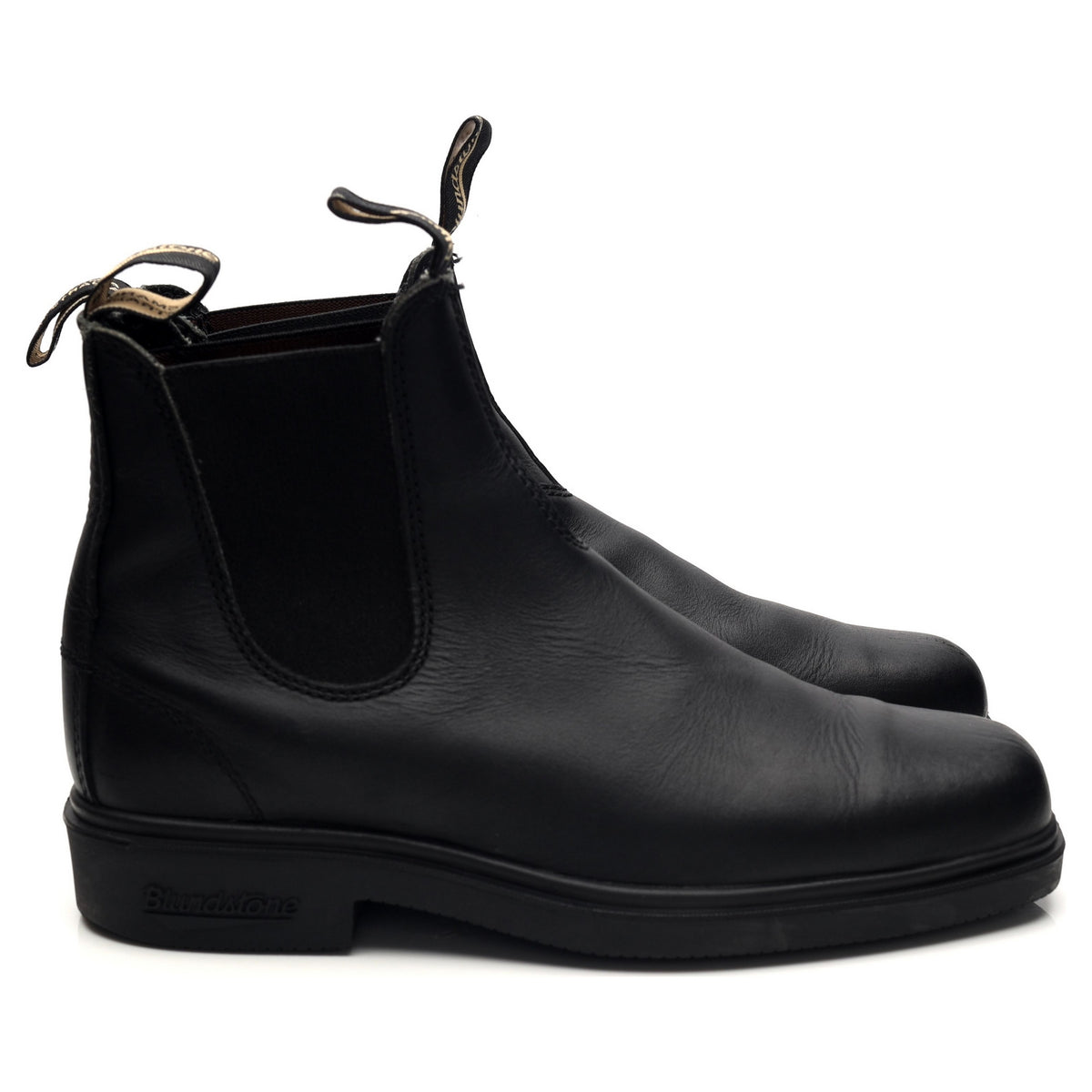 &#39;1308&#39; Black Leather Chelsea Boots UK 7