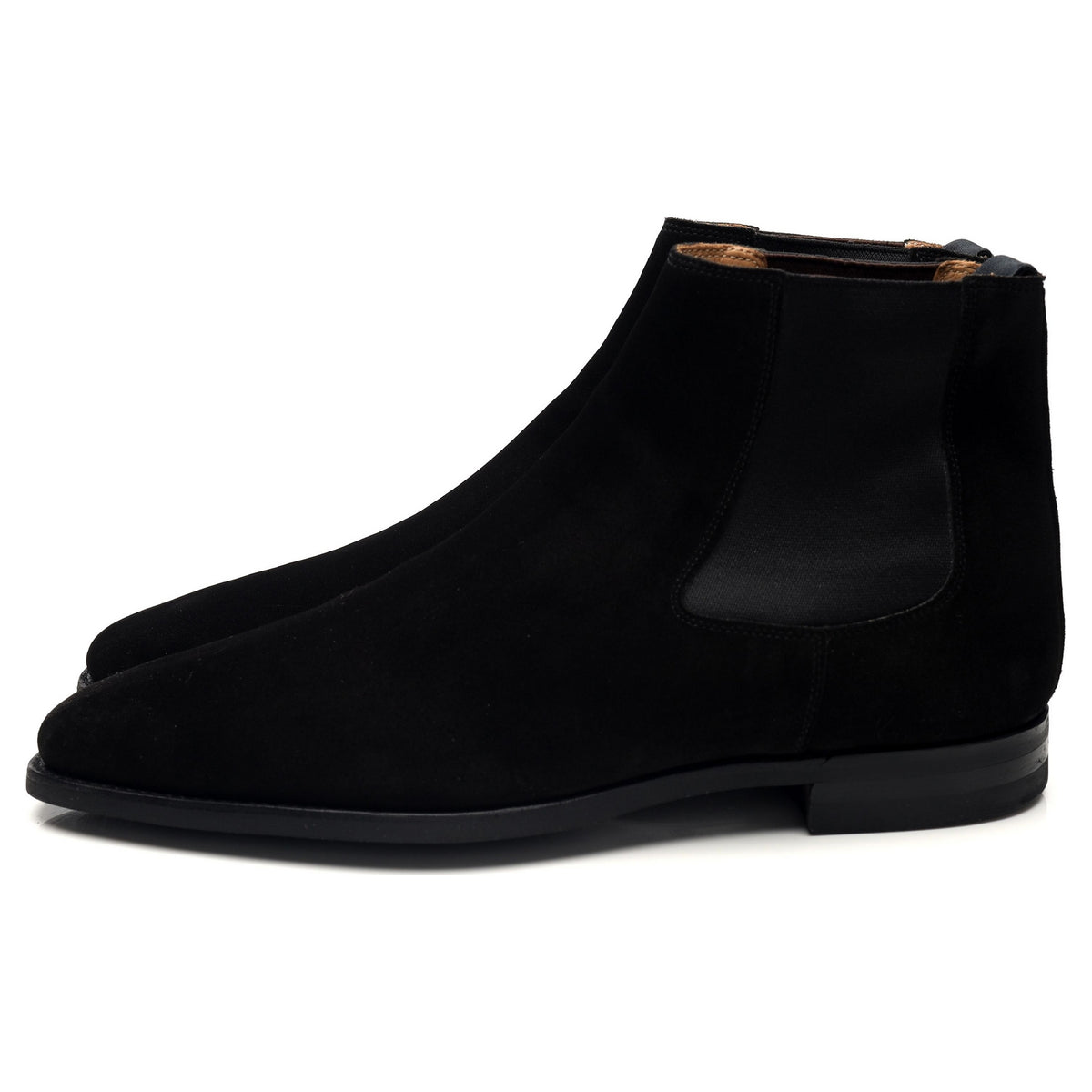 &#39;Lingfield&#39; Black Suede Chelsea Boots UK 7 E