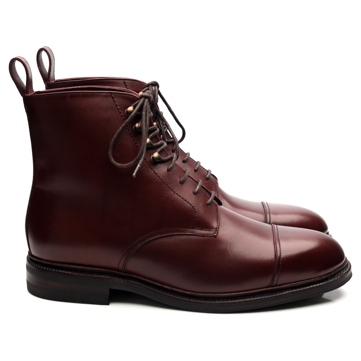 &#39;101747 &#39;Burgundy Leather Boots UK 6.5 E