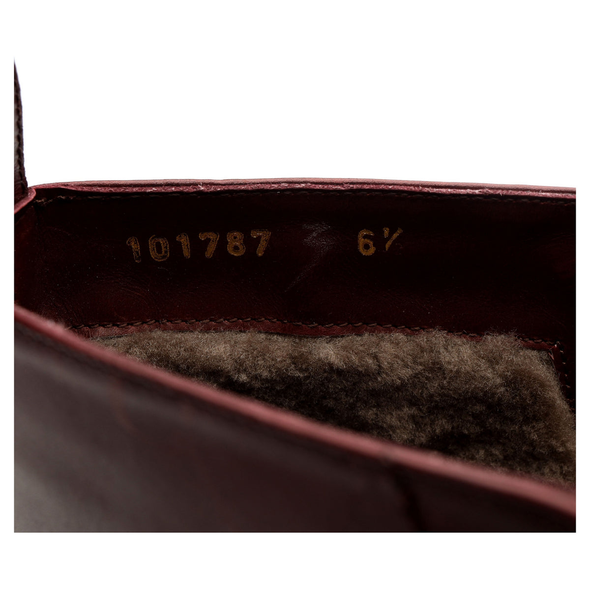 &#39;101747 &#39;Burgundy Leather Boots UK 6.5 E